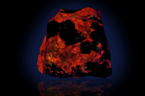 Axinite in UV Light