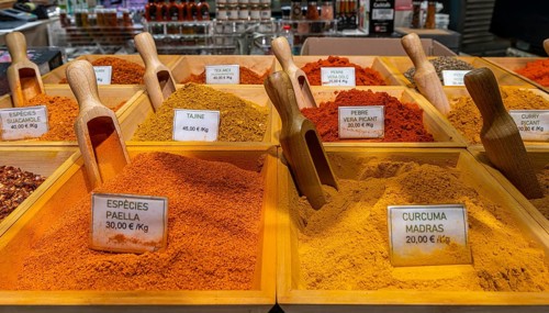 Market stall in the La Rambla market hall