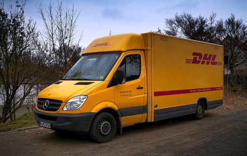 DHL delivery vehicle