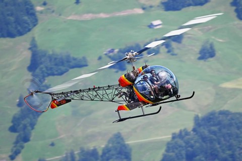 Vintage helicopter Bell-47