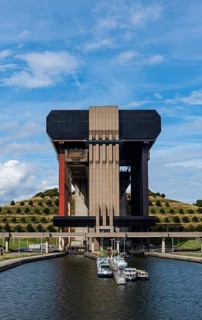 Strepy-Thieu boat lift one of the worlds largest boat lifts