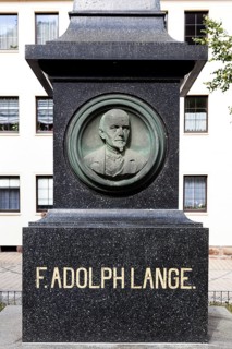 Monument in honour of the founder of the watch industry in Glashuette