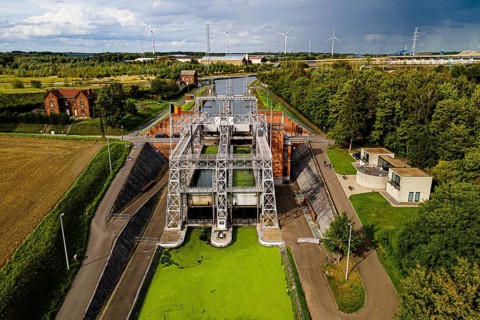 Aerial of Houdeng-Goegnies Lift No 1