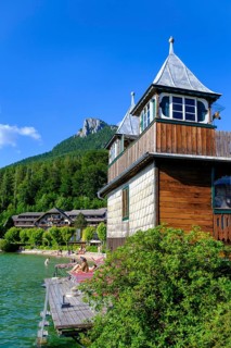 Historic boathouse on Lake Fuschl