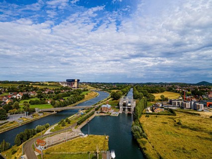Aerial of Houdeng-Goegnies Lift No 1
