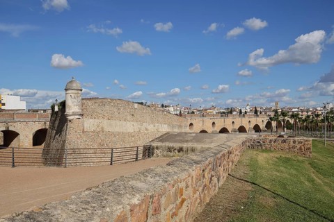 Historical city fortification Baluarte de San Vicente