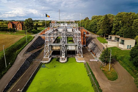 Aerial of Houdeng-Goegnies Lift No 1