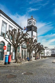 The historic town of Ponta Delgada