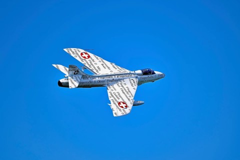 Vintage fighter plane