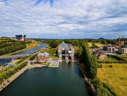 Aerial of Houdeng-Goegnies Lift No 1