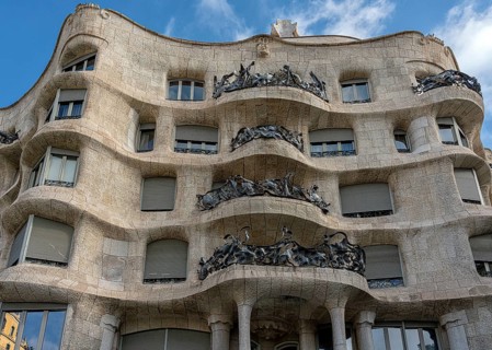 Casa Mila by Antoni Gaudi