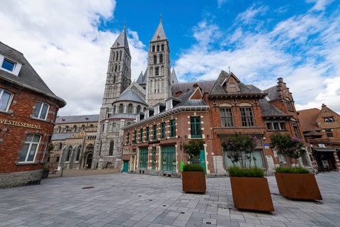 Unesco world heritage site Tournai Cathedral