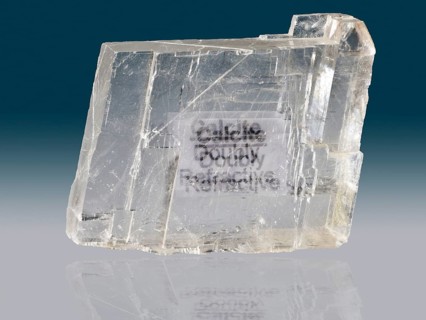 Calcite Illustrating Double Refraction