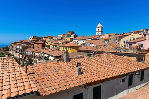 Above the roofs of Capoliveri