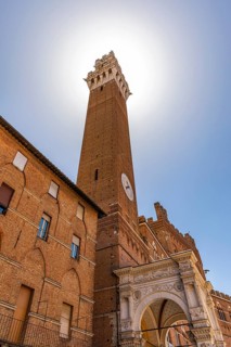 The tower of the Palazzo Pubblico