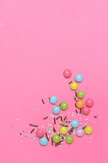 Sugar decoration- chocolate lentils
