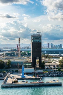 Control Tower and Pilots Dock in Port of Barcelona