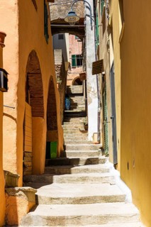 Steep staircase in Capoliveri
