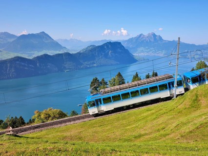 Cogwheel railway up the Rigi