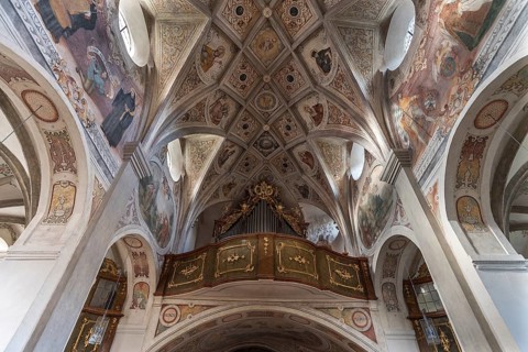 Organ loft of the monastery church of St. Lambert