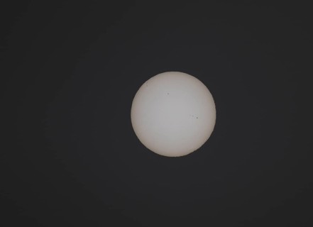 Sun with sun spots