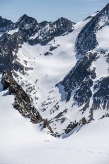 Ski tourers at the Turmscharte