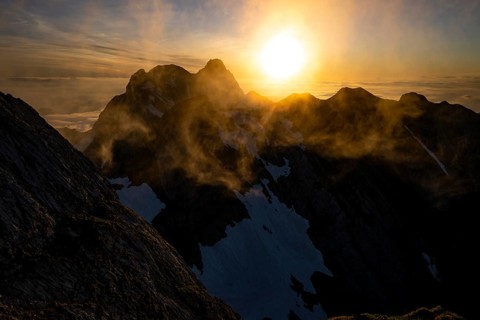 Summit of the Altmann at sunrise