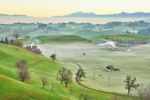 Moraine landscape behind Saentis