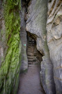 Steep stairs between the Prachov rocks
