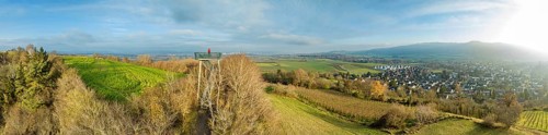 Lookout tower with view of western Lake Constance