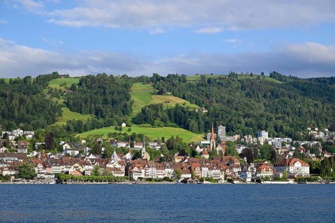 Lower Old Town with Zytturm and Church of Saint Michael