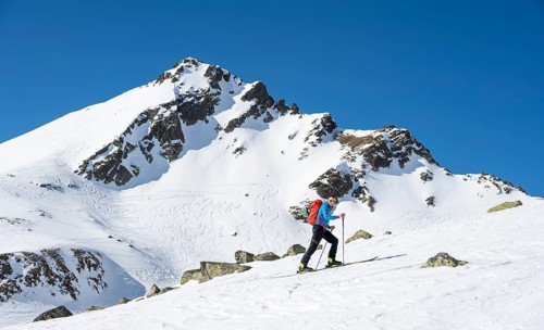 Ski tourers in good weather