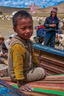 Young tibetan boy