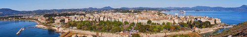 Panorama shot of the whole town
