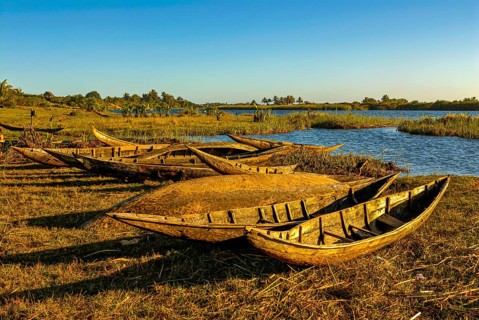 Canoes by the Manakara River
