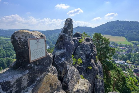 Viewpoint of the rock castle Vranov