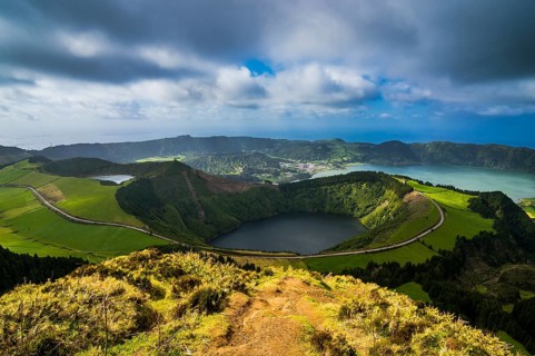 Overlook over the Sete Cidades crater