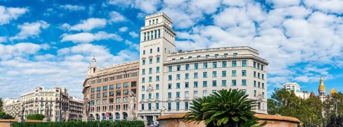 Plaza de Catalunya in Barcelona