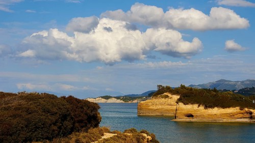 Bizarre rock formations on the coast