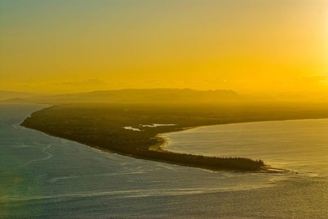 Aerial of the Island Ile Sainte Marie