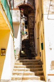Steep staircase in Capoliveri