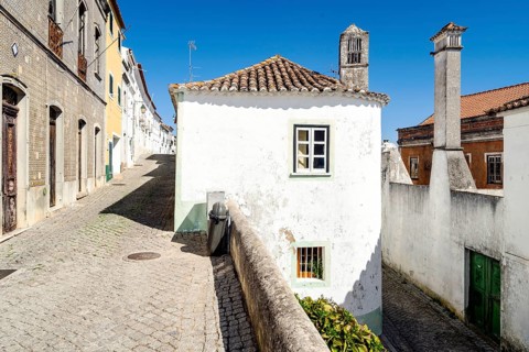 Whitewashed architecture of mountainous Monchique