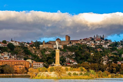 View over the capital Antananarivo