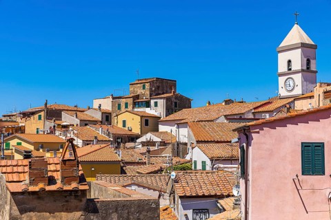 Above the roofs of Capoliveri