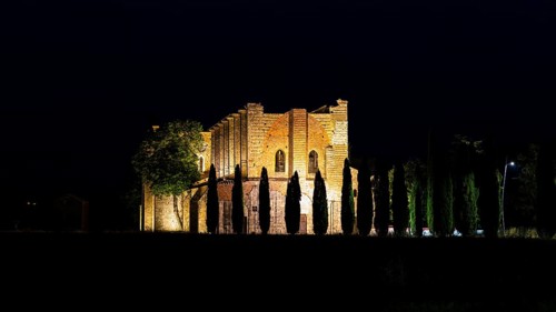 The ruins of the church of San Galgano Abbey