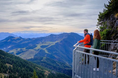 Hiker on the Wendelstein