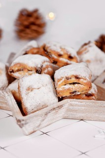 Small German Stollen cake pieces