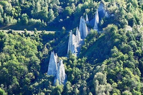 Earth pyramids of Euseigne