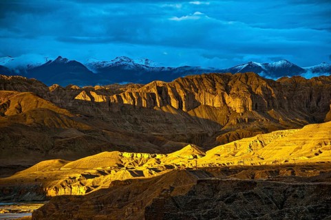 Sunset in the kingdom of Guge