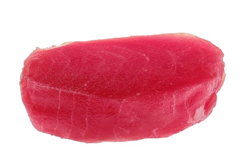 Fresh raw tuna steak